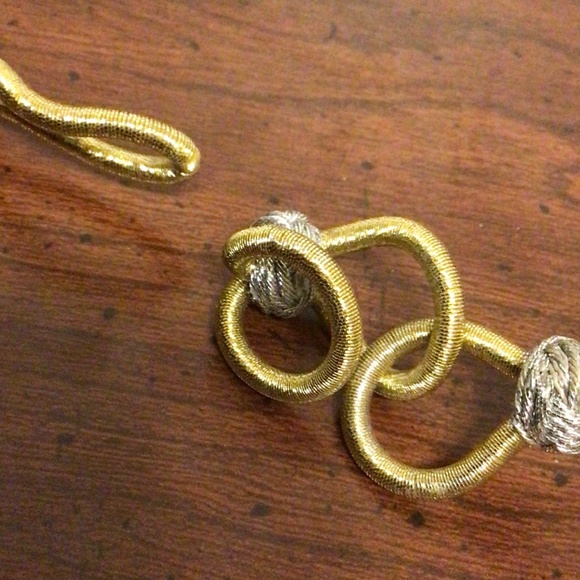 Gold and Silver woven Flexible whimsical fairy stylish belt with hook closure